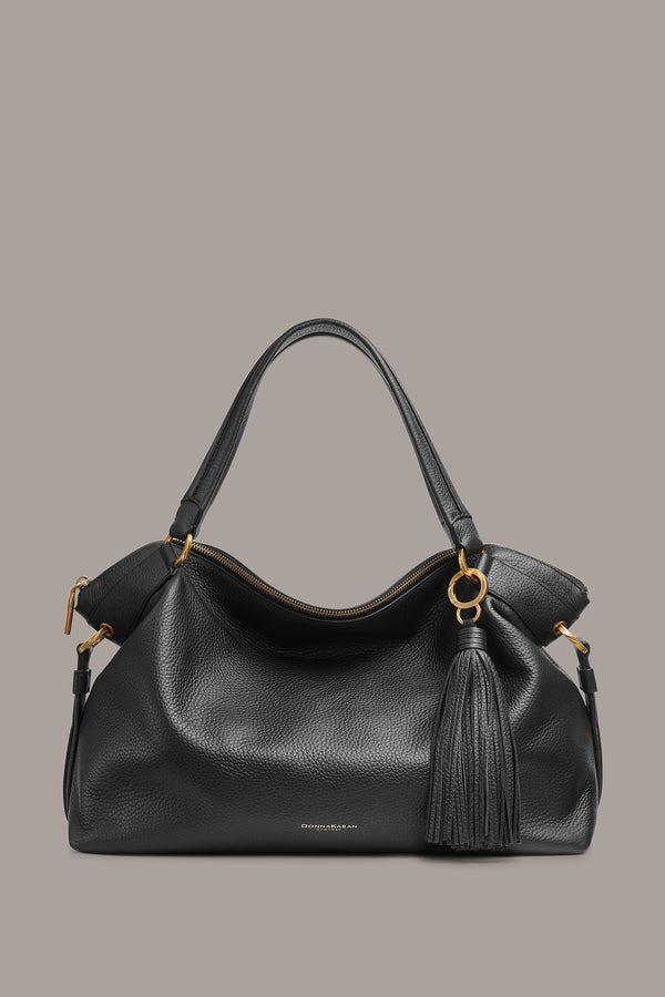 donna karan GLENWOOD SATCHEL BAG Black