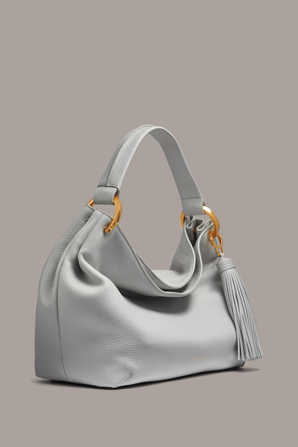 Donna Karan GLENWOOD SHOULDER BAG Pearl Grey
