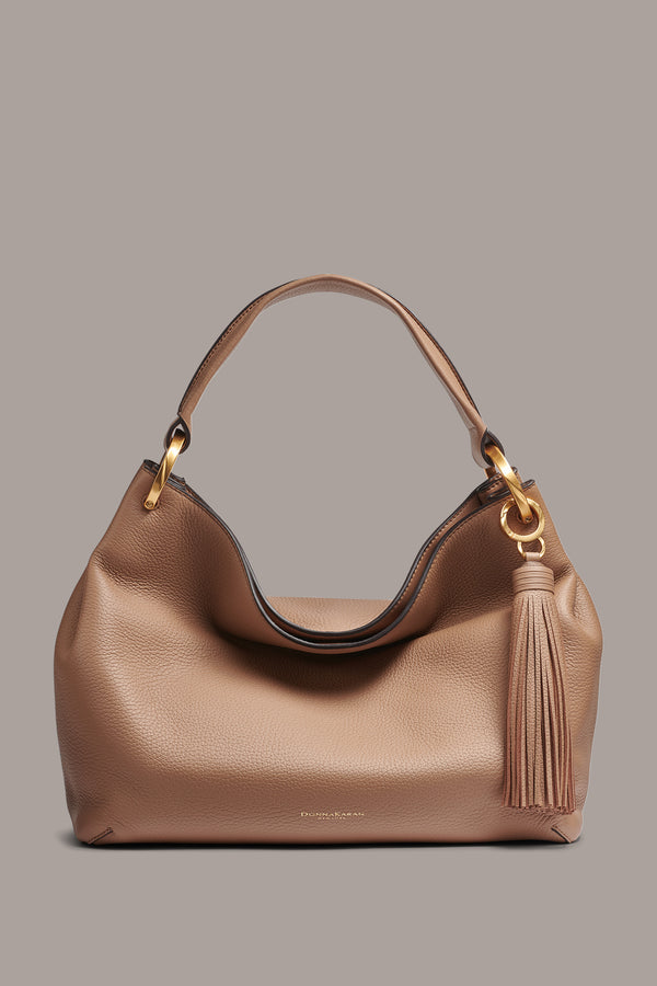 donna karan GLENWOOD SHOULDER BAG TOASTED ALMOND