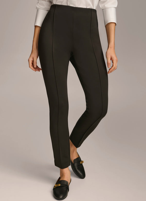 Donna Karan HIGH RISE ANKLE PANT Black