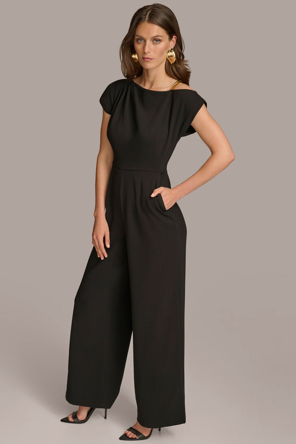 Donna Karan JUMPSUIT WITH HARDWARE Black