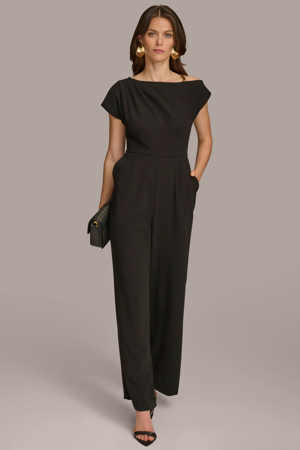 donna karan JUMPSUIT WITH HARDWARE Black