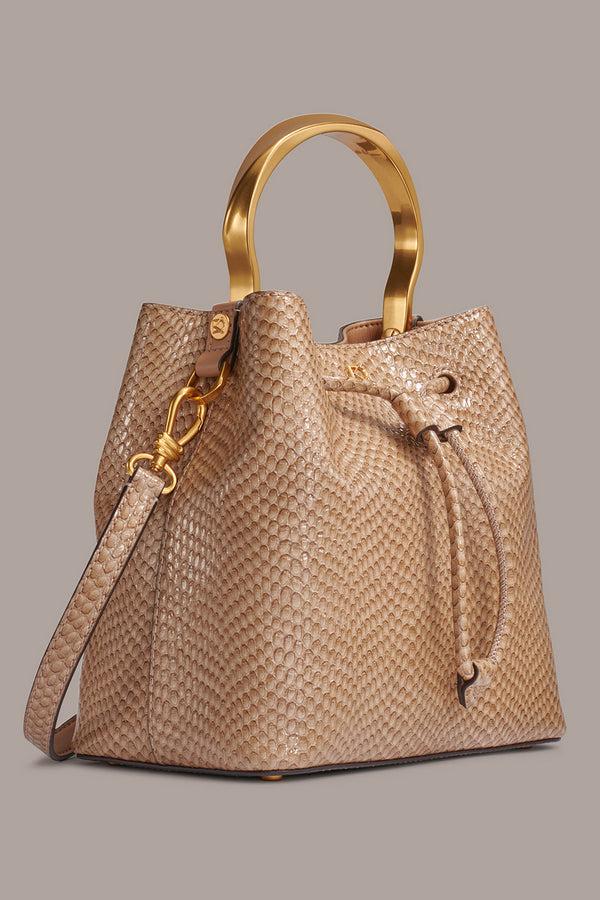 Donna Karan LAWRENCE BUCKET BAG Fawn