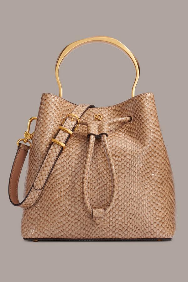 donna karan LAWRENCE BUCKET BAG Fawn