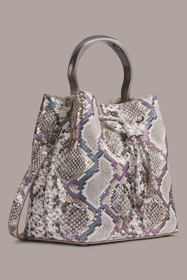 Donna Karan LAWRENCE BUCKET BAG Multi Python