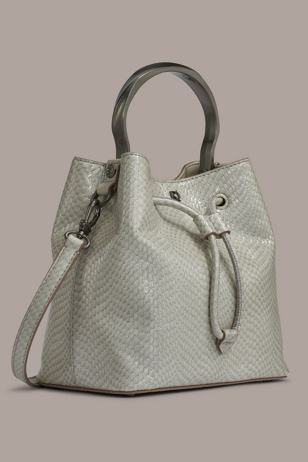 Donna Karan LAWRENCE BUCKET BAG Zinc