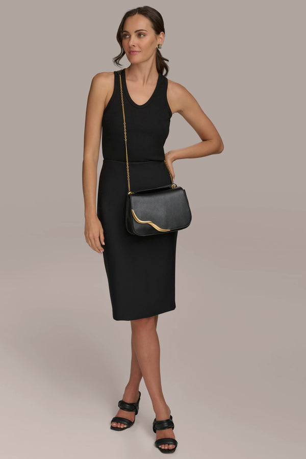 Donna Karan MALVERNE CROSSBODY BAG Black/Gold