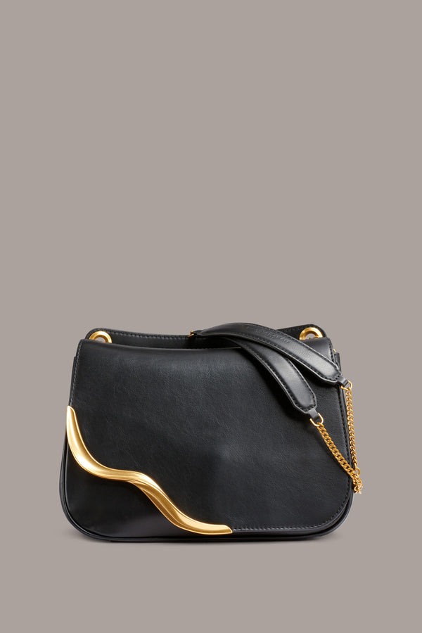 donna karan MALVERNE CROSSBODY BAG Black/Gold