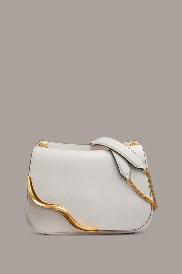 donna karan MALVERNE CROSSBODY BAG BRILLANT WHITE