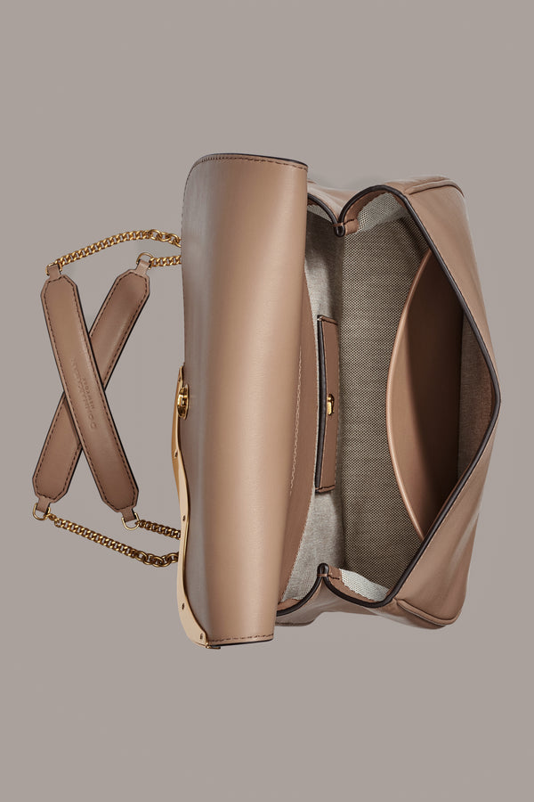 Donna Karan MALVERNE CROSSBODY BAG Toasted Almond