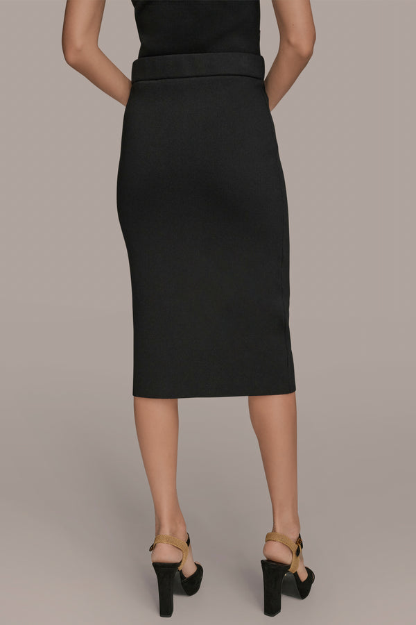 Donna Karan MIDI SWEATER PENCIL SKIRT Black