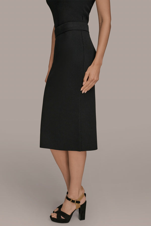 Donna Karan MIDI SWEATER PENCIL SKIRT Black