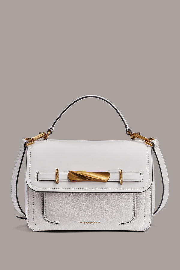 donna karan OCEANSIDE CROSSBODY BAG BRILLANT WHITE