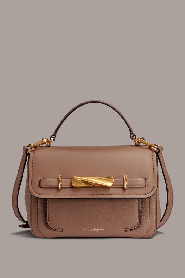 donna karan OCEANSIDE CROSSBODY BAG TOASTED ALMOND