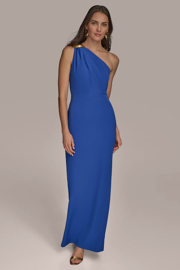 donna karan ONE SHOULDER GOWN MARBELLA