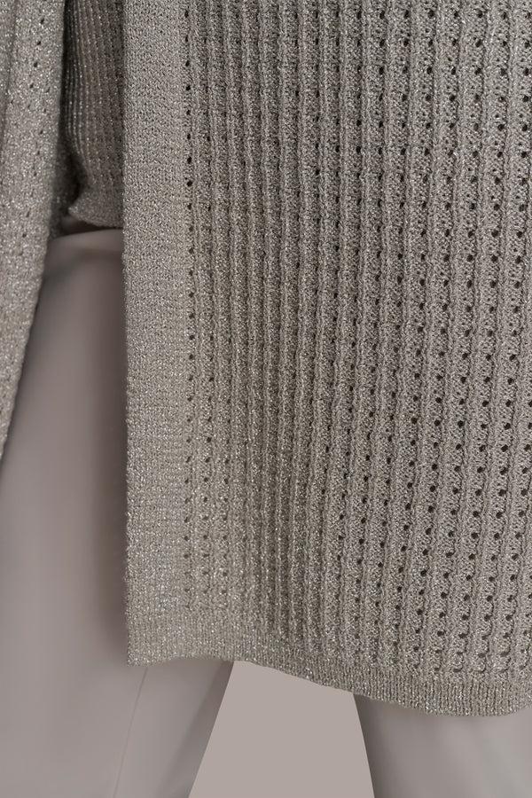 Donna Karan OPEN WEAVE TOP CLAY/SILVER