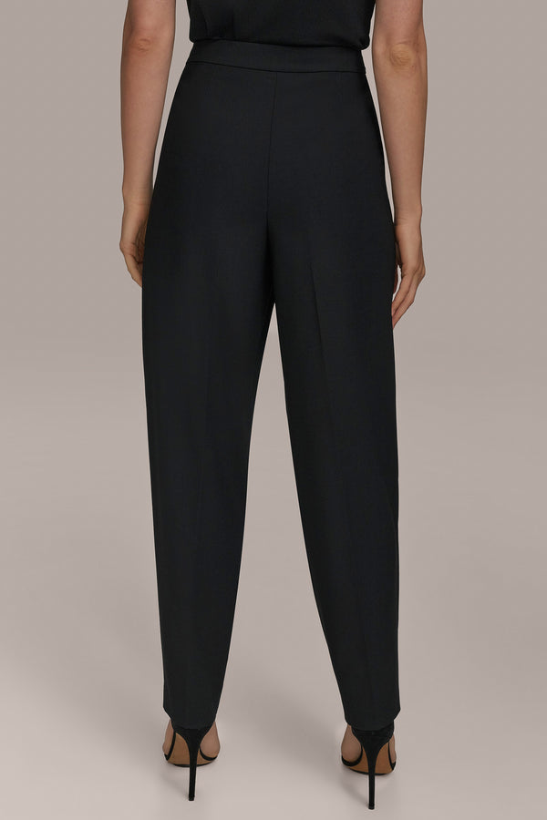 Donna Karan PLEATED PEGGED LEG Black