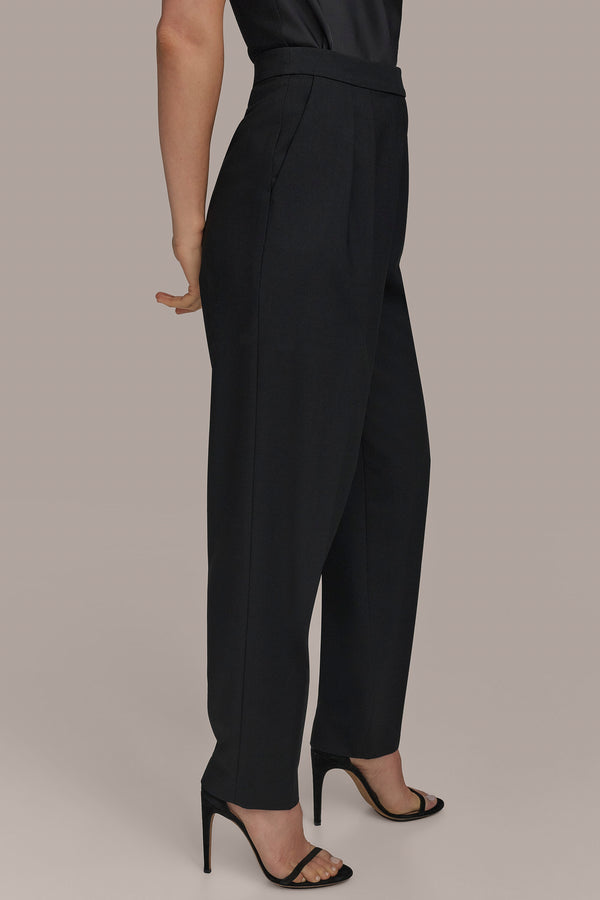 Donna Karan PLEATED PEGGED LEG Black