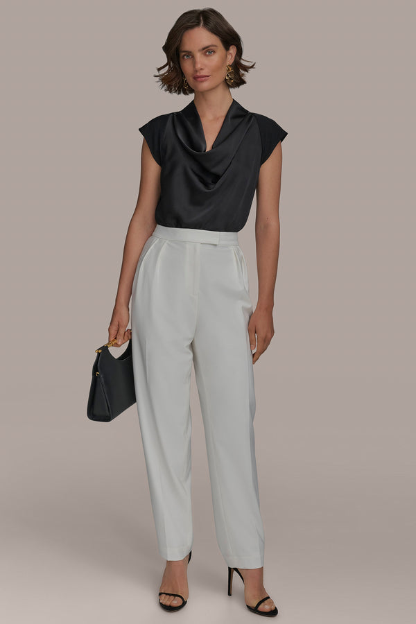 Donna Karan PLEATED PEGGED LEG Cream