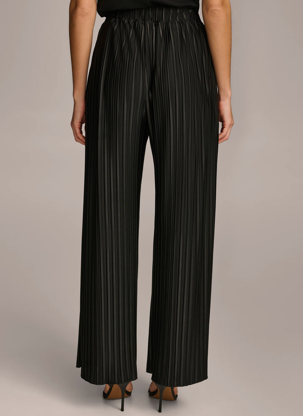 Donna Karan PLEATED PULL ON PANT Black