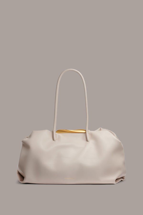 donna karan POPLIN LARGE SATCHEL BAG Sand