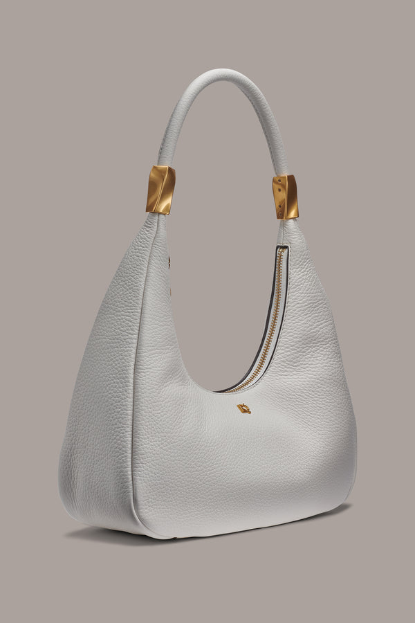 Donna Karan QUOGUE SHOULDER BAG BRILLANT WHITE