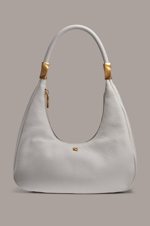 donna karan QUOGUE SHOULDER BAG BRILLANT WHITE