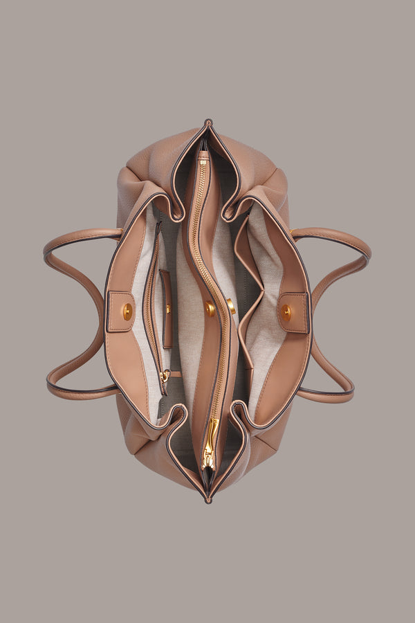 Donna Karan QUOGUE TOTE TOASTED ALMOND