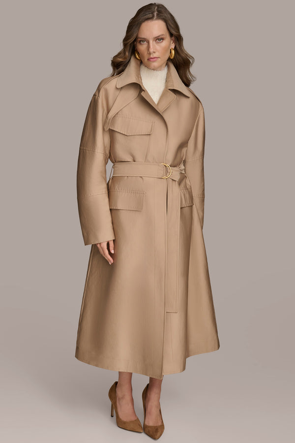 donna karan RAIN JACKET KHAKI
