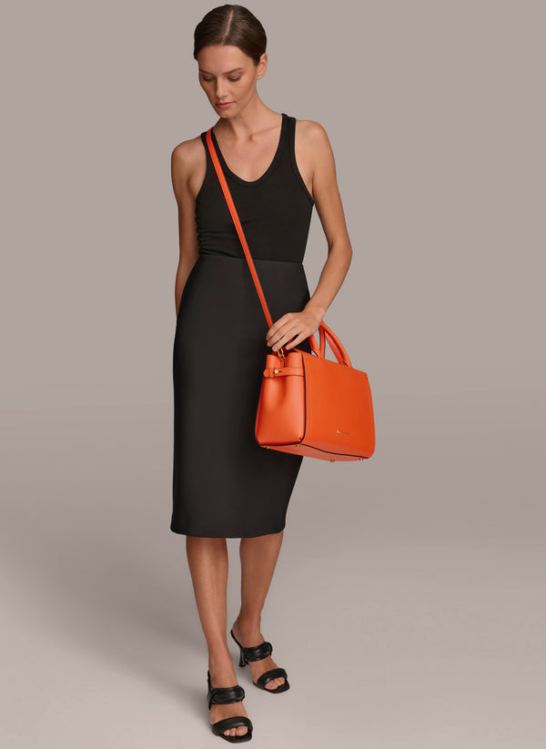 Donna Karan ROSLYN SATCHEL Tangerine