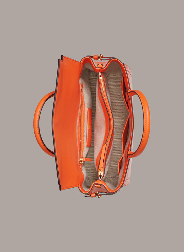 Donna Karan ROSLYN SATCHEL Tangerine