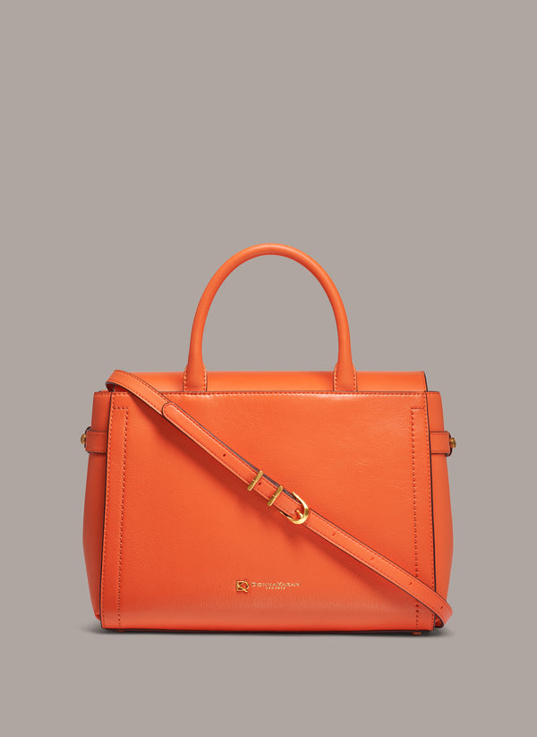 donna karan ROSLYN SATCHEL Tangerine