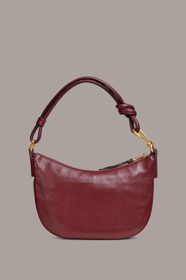 Donna Karan ROSLYN SMALL HOBO Garnet