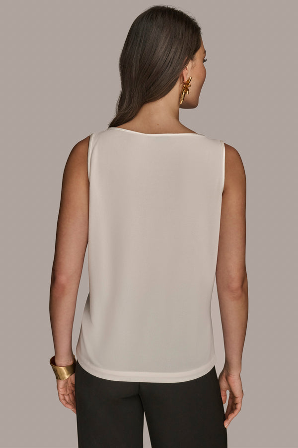Donna Karan SCOOP NECK SHELL Cream