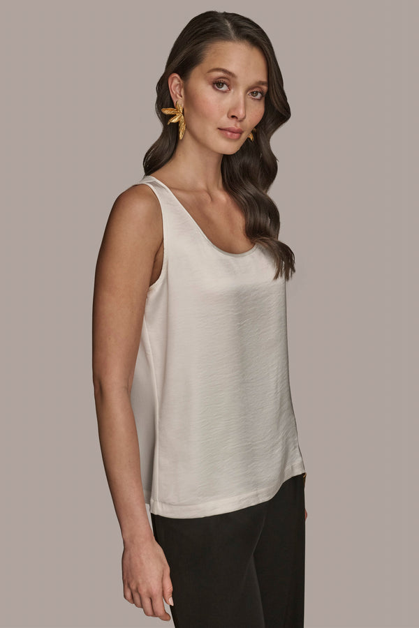 Donna Karan SCOOP NECK SHELL Cream