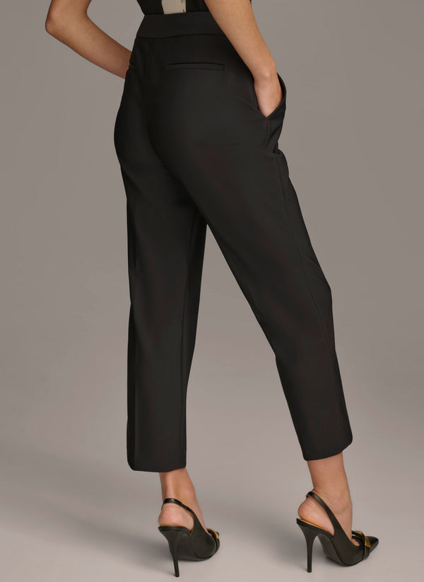 Donna Karan SLIM LEG ANKLE LENGTH PANT Black