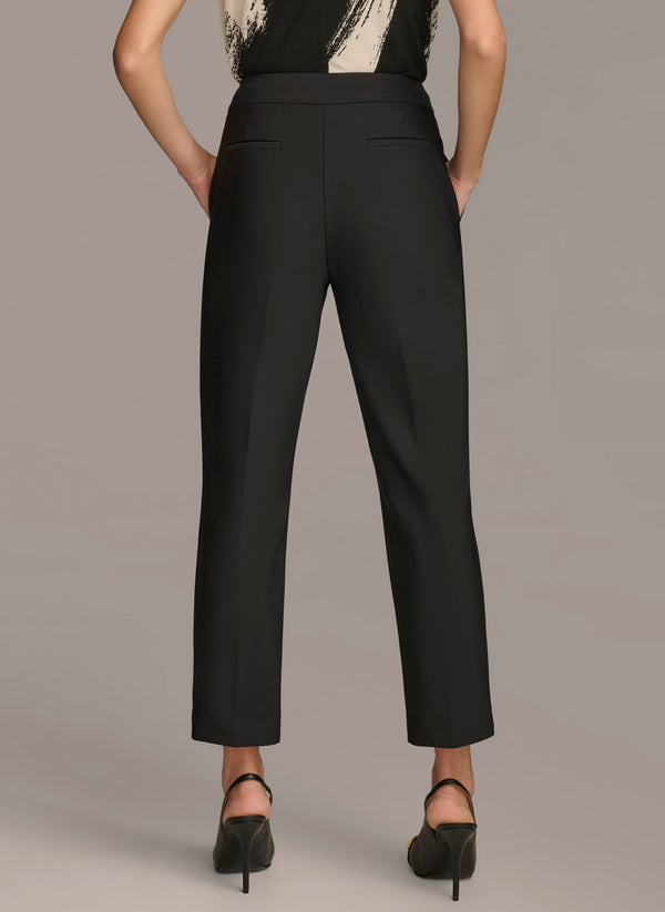 Donna Karan SLIM LEG ANKLE LENGTH PANT Black