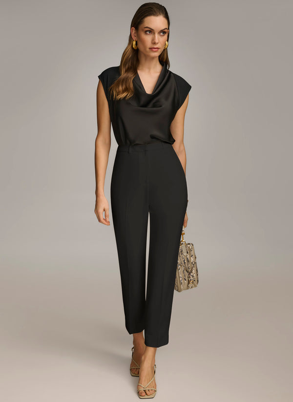 Donna Karan SLIM LEG PANT Black