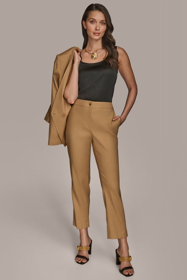 Donna Karan SLIM LEG PANT Hazelnut