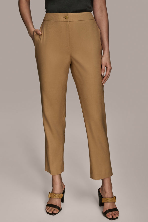donna karan SLIM LEG PANT Hazelnut