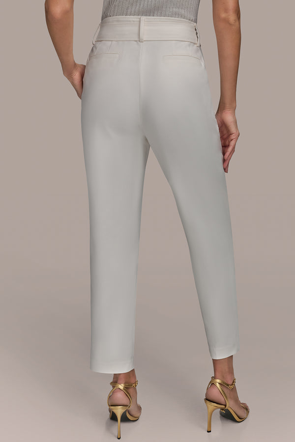 Donna Karan SLIM PANT WITH POCKETS CREAM