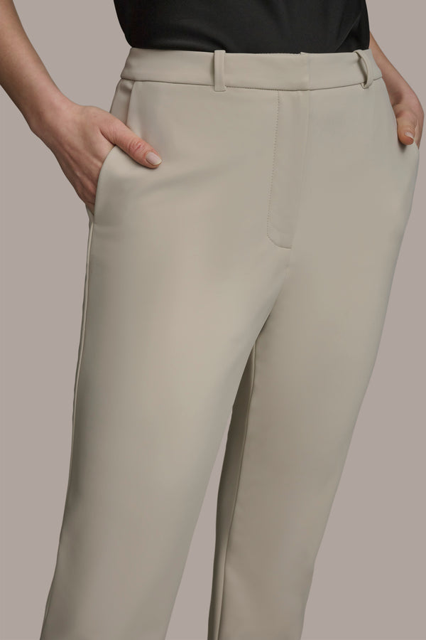 Donna Karan STRAIGHT FLAT FRONT PANT TUSCAN GREY