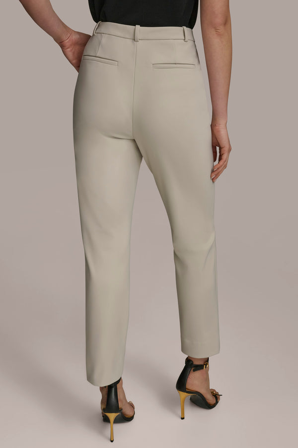 Donna Karan STRAIGHT FLAT FRONT PANT TUSCAN GREY