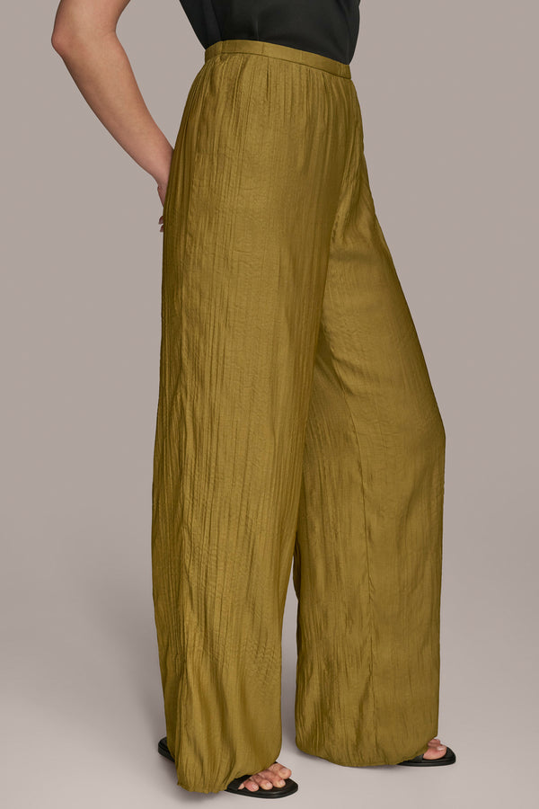 Donna Karan STRAIGHT LEG PULL ON PANT Smoky Olive