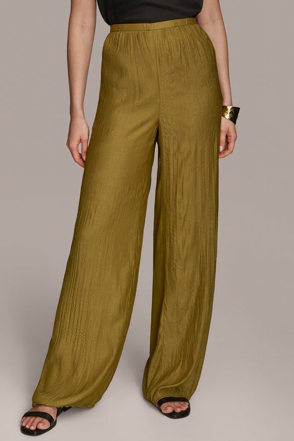 donna karan STRAIGHT LEG PULL ON PANT Smoky Olive