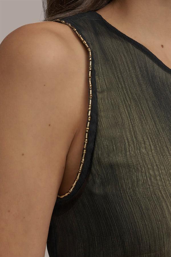 Donna Karan TWO LAYER TOP Black