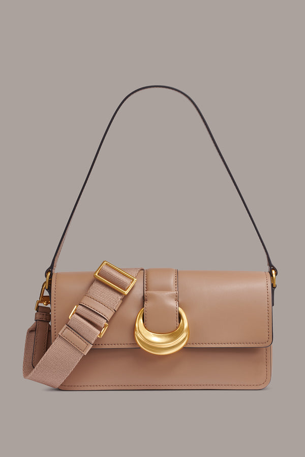 donna karan VALLEY STREAM SHOULDER TOASTED ALMOND