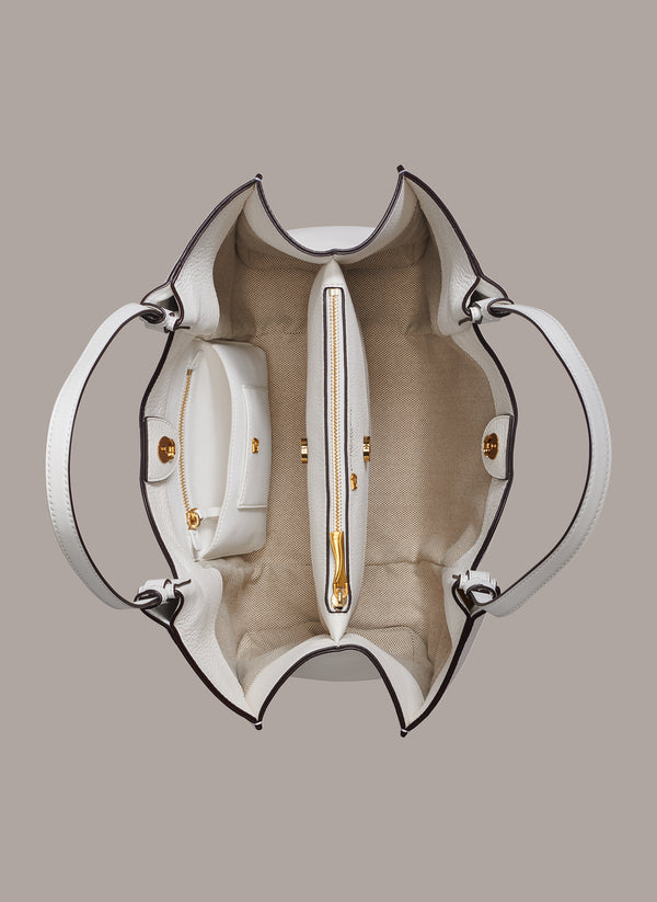 Donna Karan WAINSCOTT TOTE Brilliant White