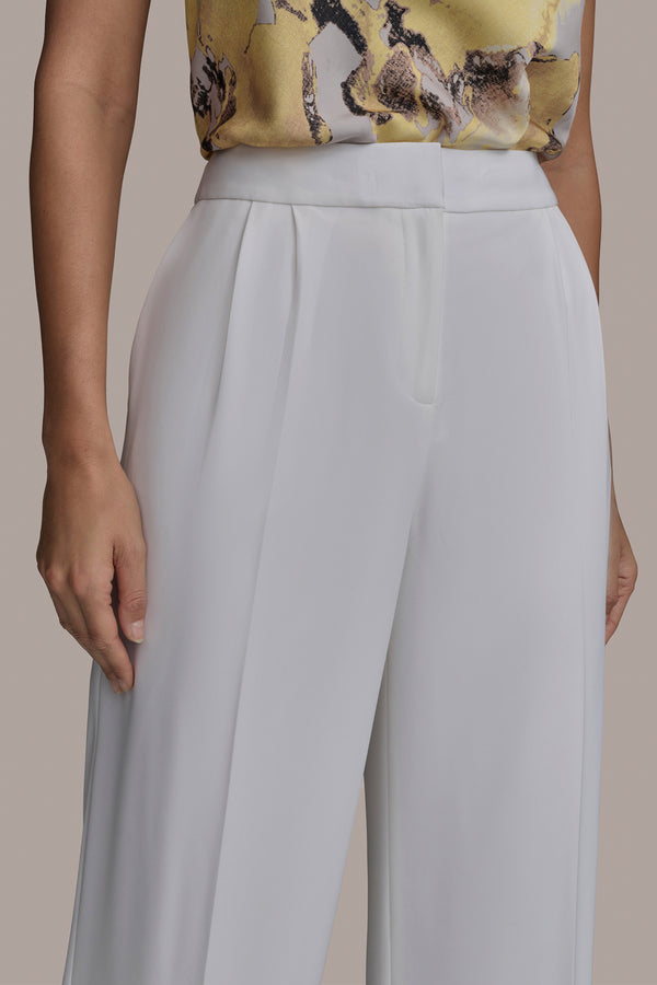 Donna Karan WIDE LEG DRESS PANT WHITE