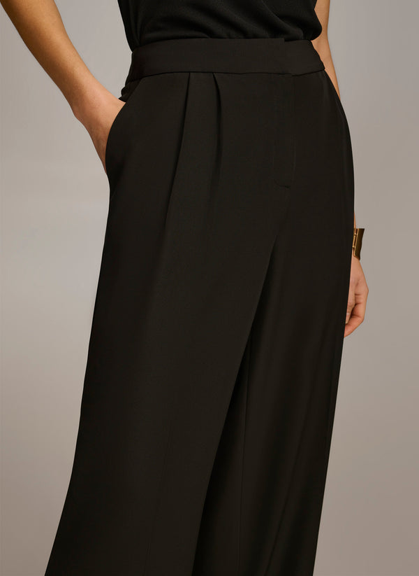 Donna Karan WIDE LEG PANT Black